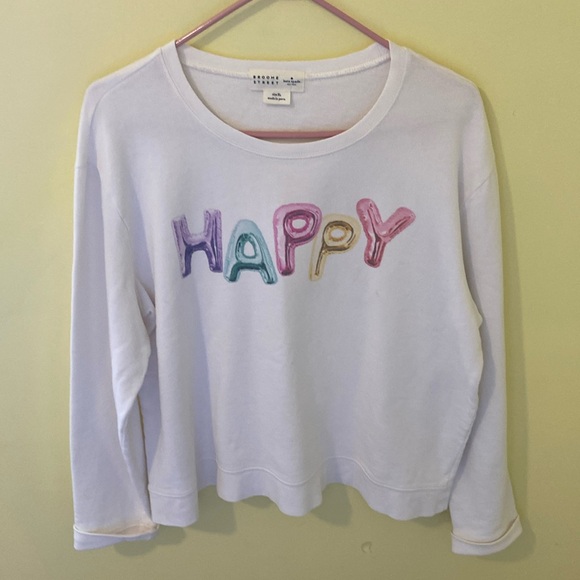 Kate Spade Broome Street Happy Sweatshirt - Picture 2 of 4